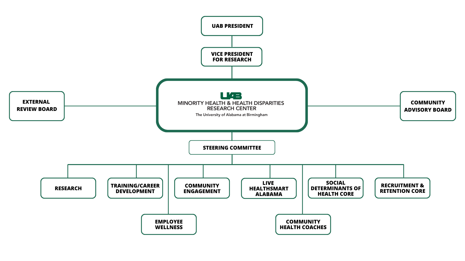 Organizational Structure Minority Health Health Equity Research Center