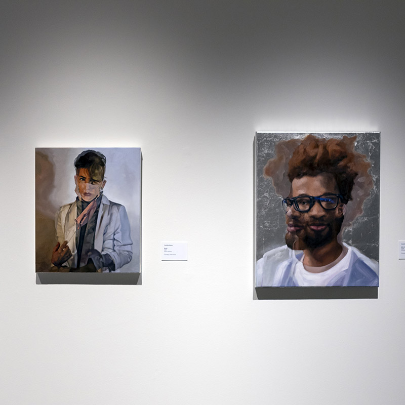 Installation view 2021 UAB Department of Art and Art History BFA Exhibition, Abroms-Engel Institute for the Visual Arts, University of Alabama at Birmingham, Birmingham, Alabama, April 19 – May 1, 2021, ©️ 2020 AEIVA, UAB Photo: Sheleka Laseter.