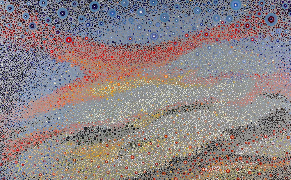 Derek Cracco, Dawn, 2017; Acrylic on Panel; 46" x 30"