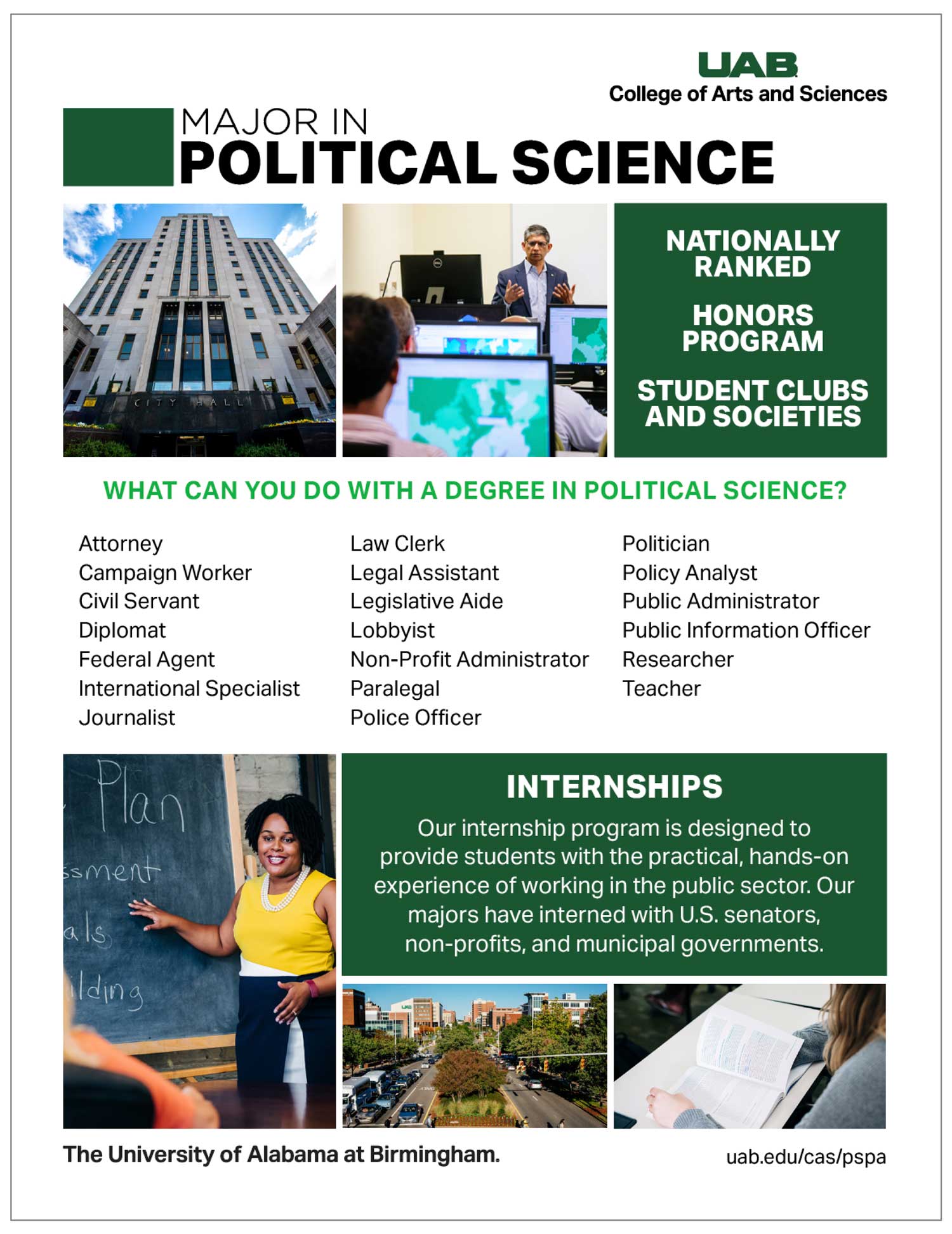 Graphic showing shortcut + wordmark logo usage on school handout