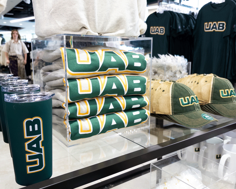 Image of merchandise at UAB Bookstore