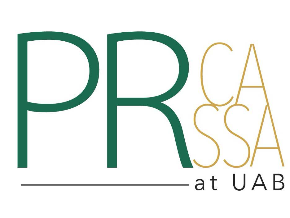 UAB PRCA/PRSSA logo. 
