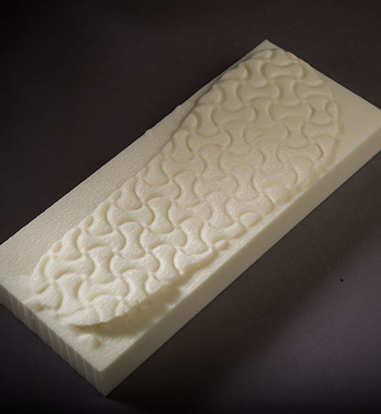 3D print of a footprint. 