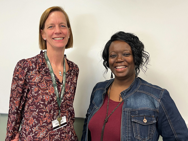 Dr. Lisa Gezon and Dr. Ellen Mwenesongole