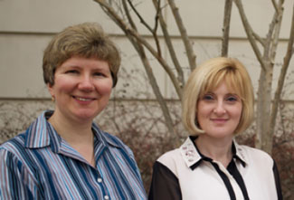 Dr. Eugenia Kharlampieva, Chemistry, and Dr. Karolina Mukhtar, Biology. 