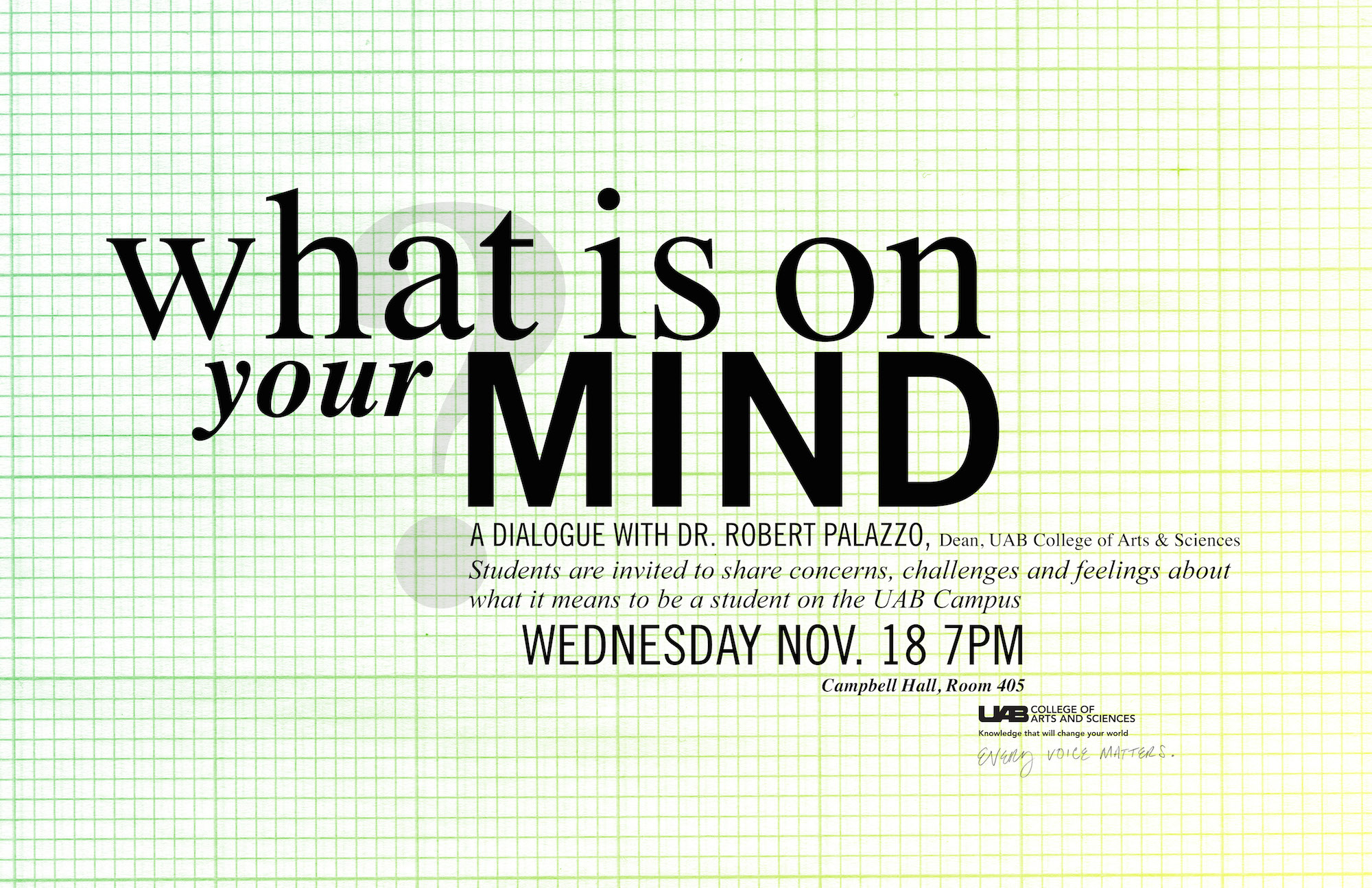 What is on your mind?