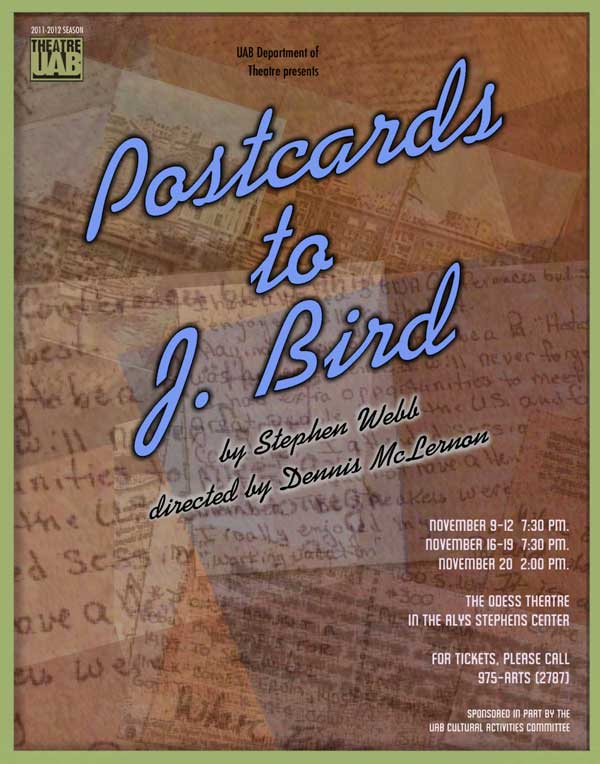 Postcards to J. Bird poster.