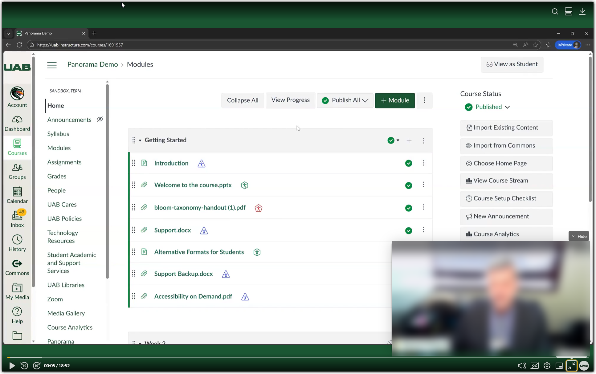 Image showing Fullscreen mode