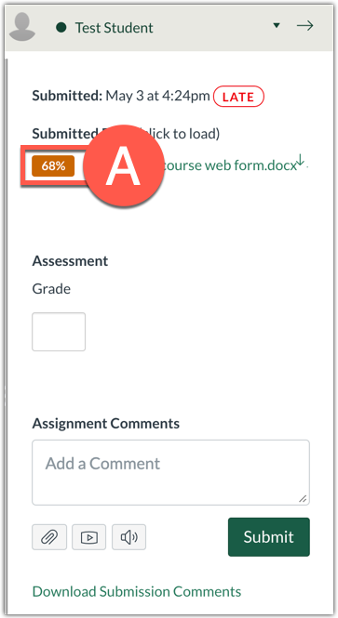 Screenshot showing Similarity Score