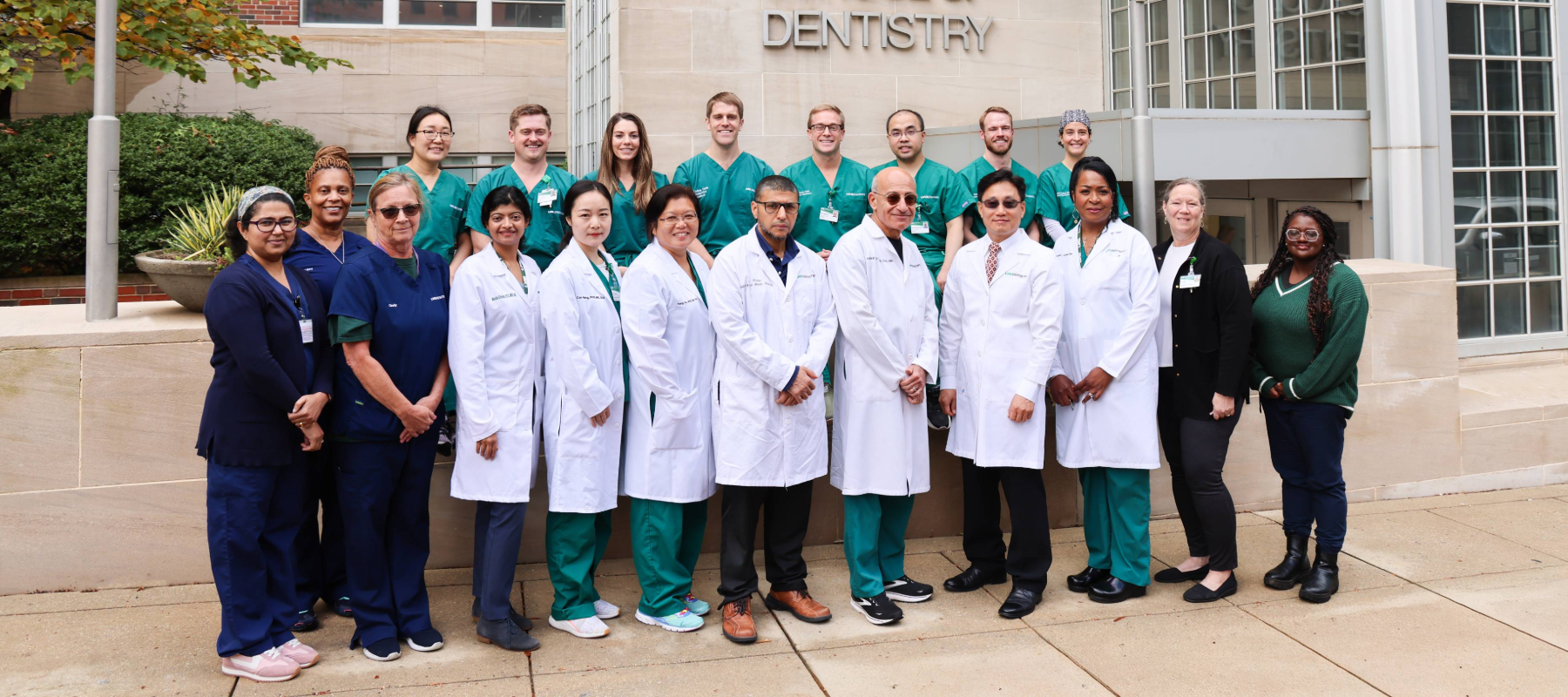 Group photo of the Endodotnics department faculty, staff, and residents