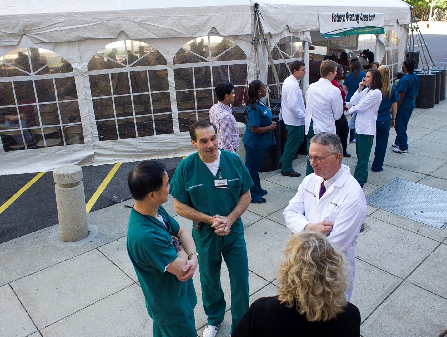 community cares day - Liu, Reddy, and Davis pictured