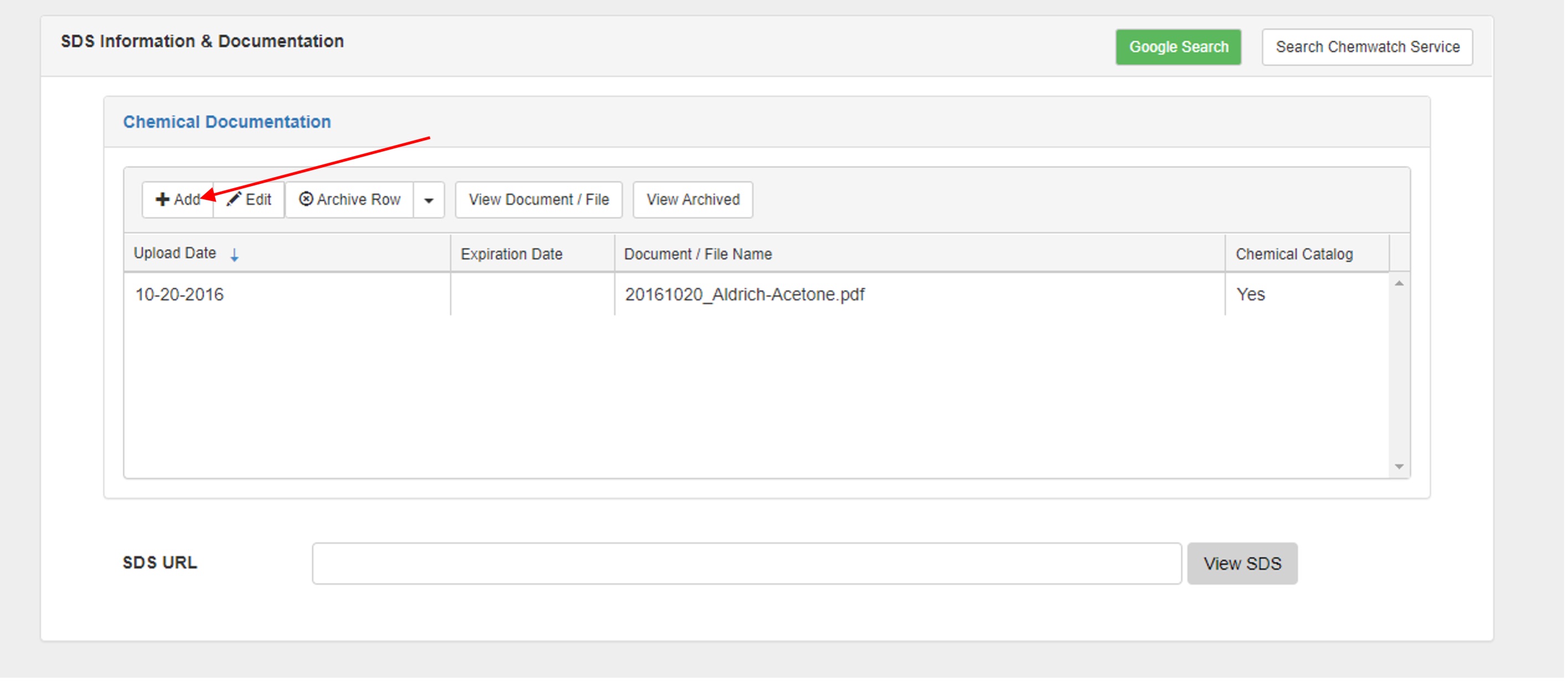 Applied barcode on your container(s) and submit by a "Save" button (scroll down to a bottom page).