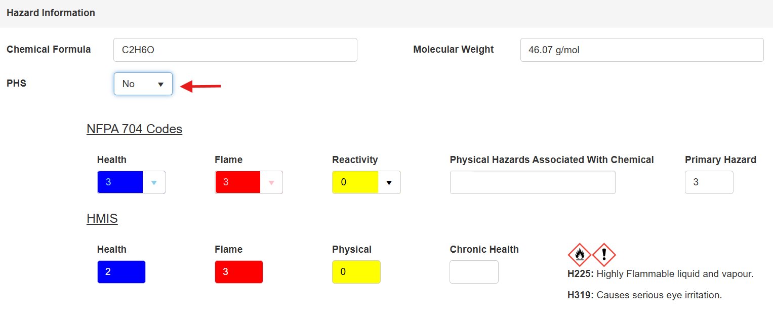 screenshot of software