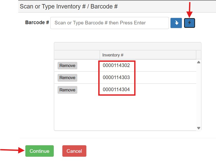 screenshot of software
