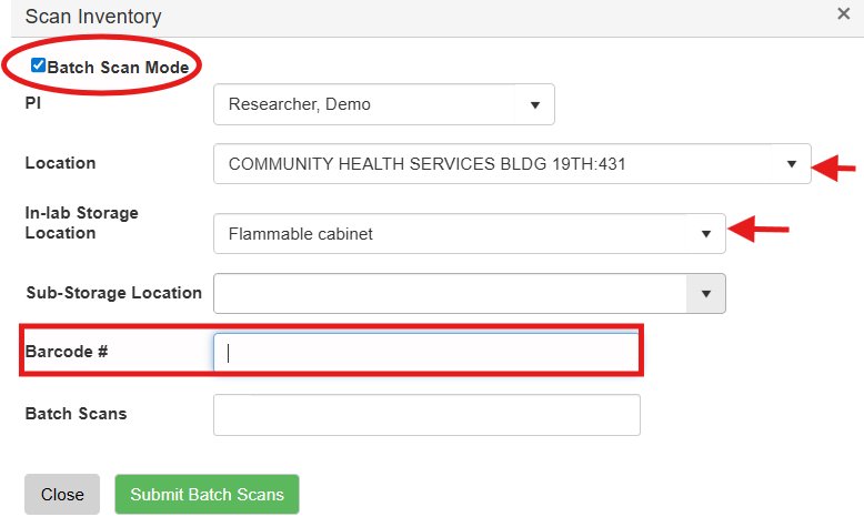 screenshot of software