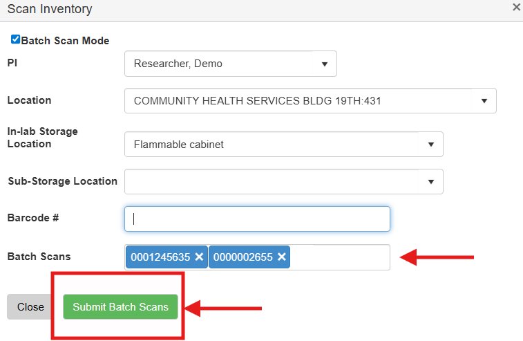 screenshot of software