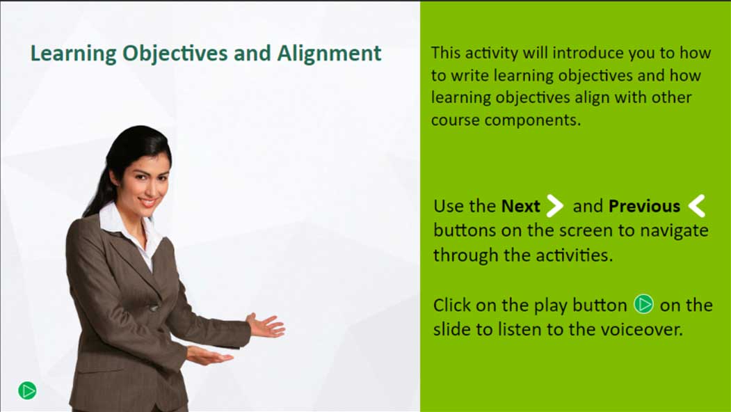 Learning Objectives and Alignment
