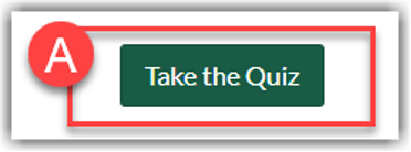 screenshot of the take the quiz button
