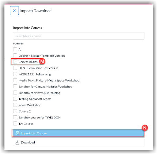 M canvas basics