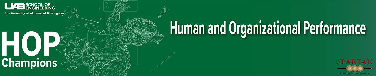 HOP Champions: Human and Organizational Performance. Spartan Training and Performance. 