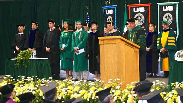 BME Alumni at commencement. 