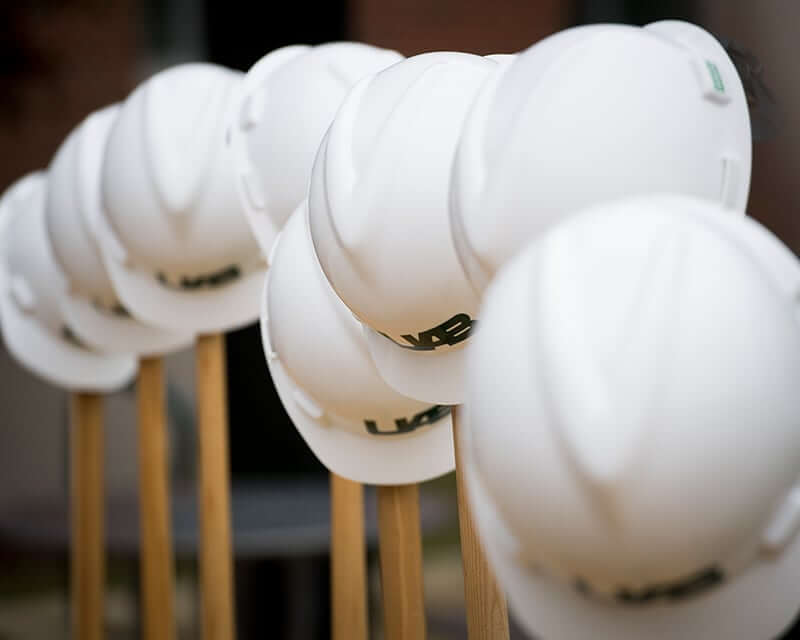 UAB hardhats. 