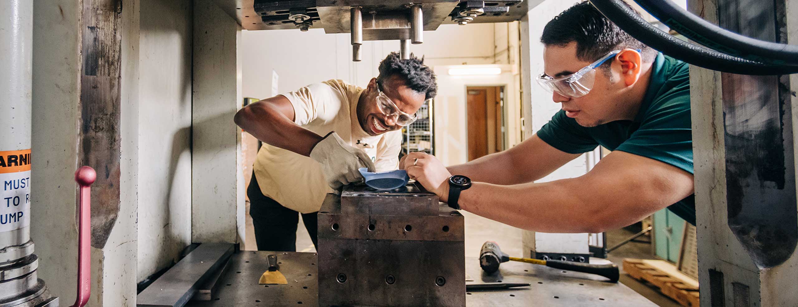 engineers working with equipment