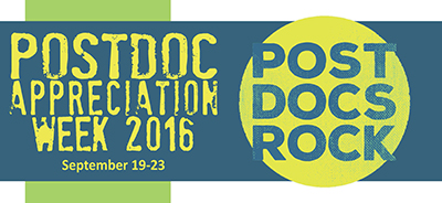 Postdoc Appreciation Week Flyer