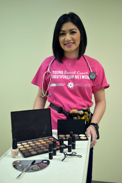 Jacqueline Vo posing with makeup. 