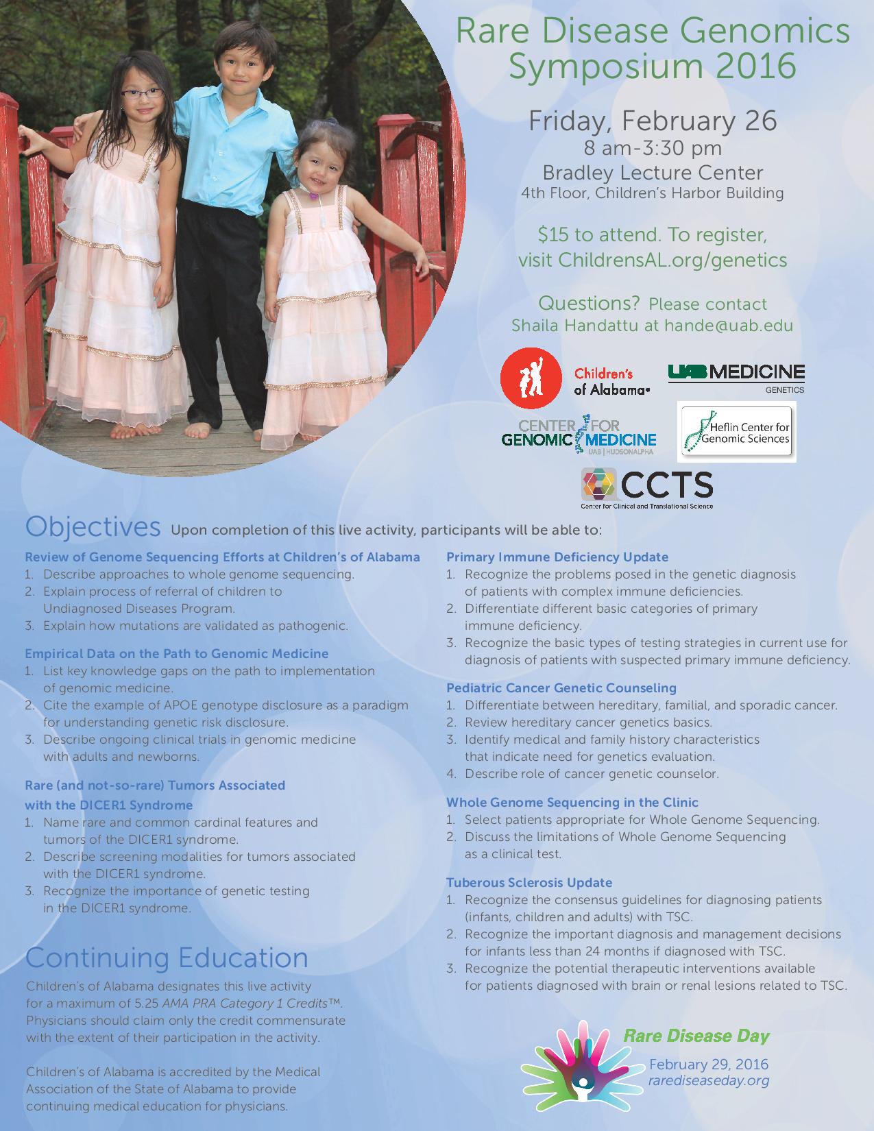 Rare Disease Symposium 2016 Flyer page 002