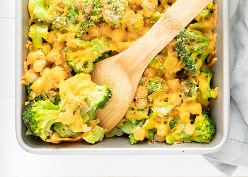 Cheesy Chickpea & Broccoli Bake