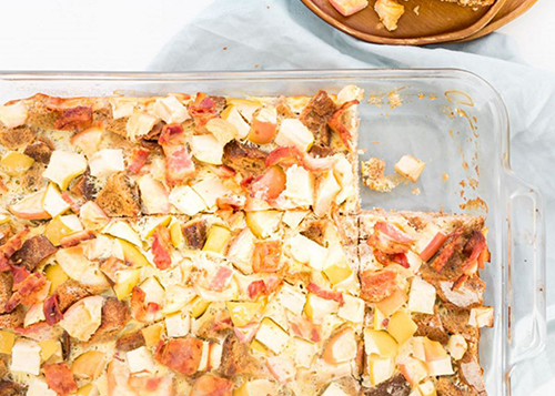 Farmhouse Apple, Bacon & Egg Casserole