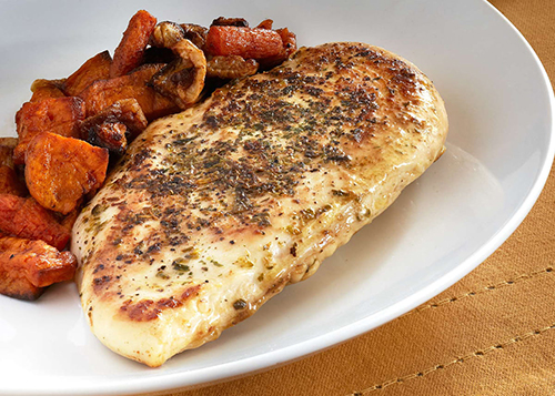 Lemon Chicken & Cinnamon Glazed Root Veggies