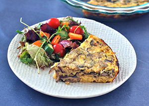 Baked Mushroom Leek Frittata