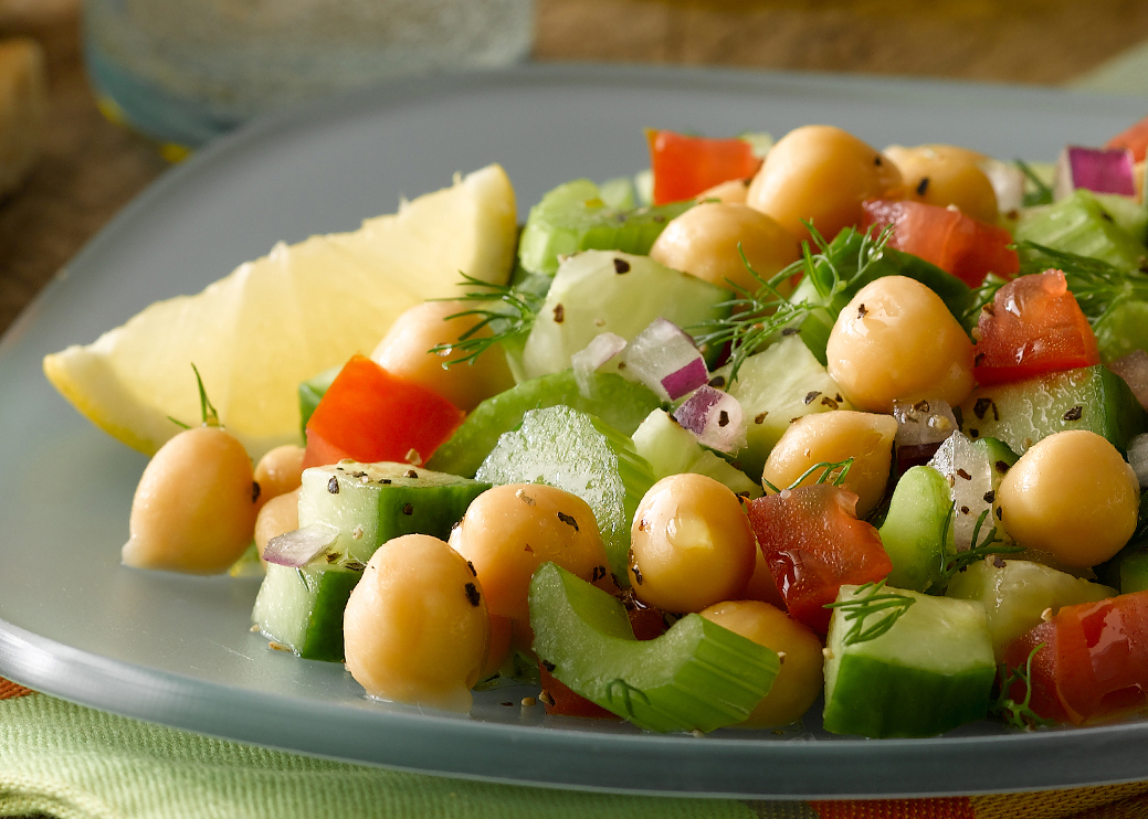 Cucumber & Chickpea Salad