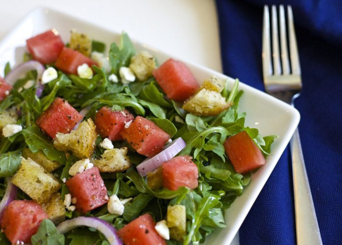 Watermelon Panzanella Salad