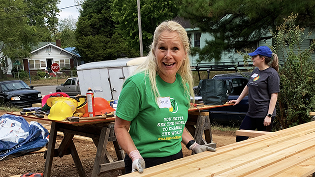 UAB IT employees volunteer at Habitat