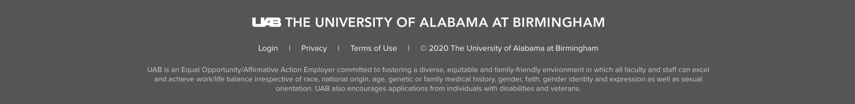 alternative UAB footer