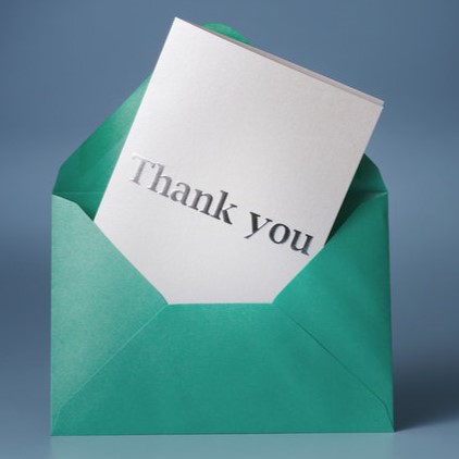 thank you note