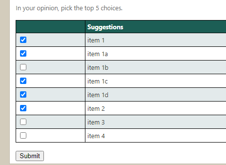 Async select and rank responses 3