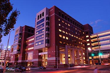 RS2463 hospital at night