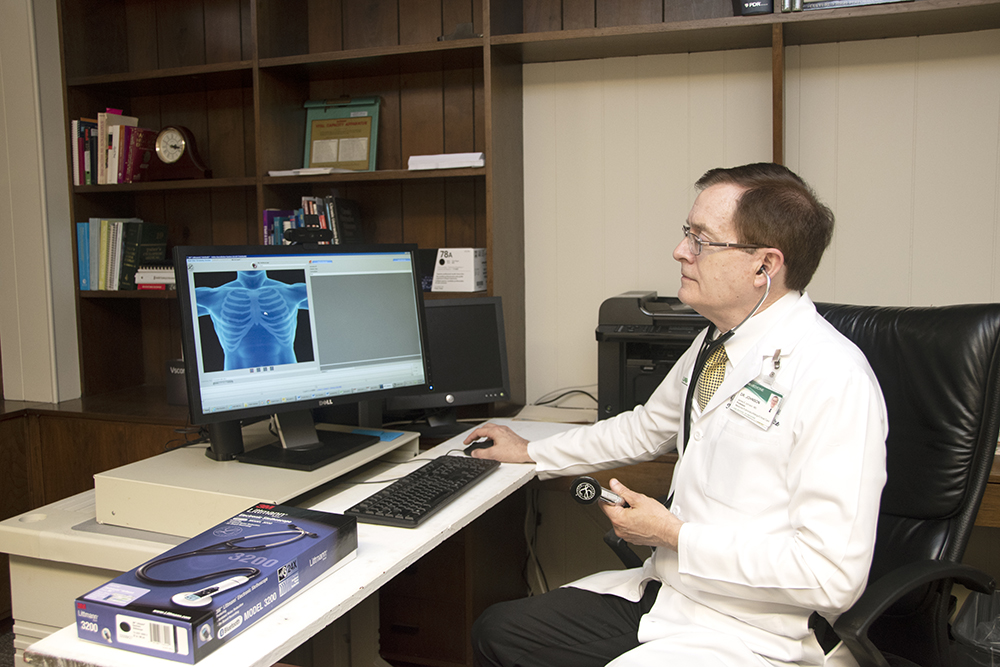 James Johnson, MD using TeleICU technology