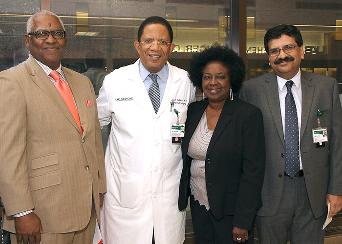 Michael Bell, Selwyn Vickers, MD, Sharon Lewis, and Ravi Bhatia, MD