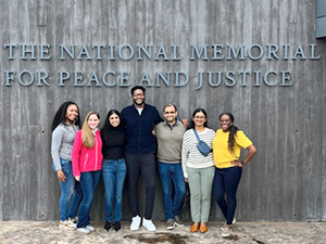 Residents at the EJI National Memorial for Peace and Justice