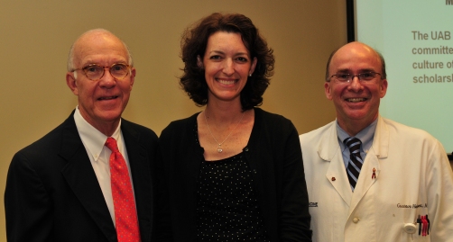 Dr. Bill Dismukes, Dr. Lisa Willett, and Dr. Gustavo Heudebert