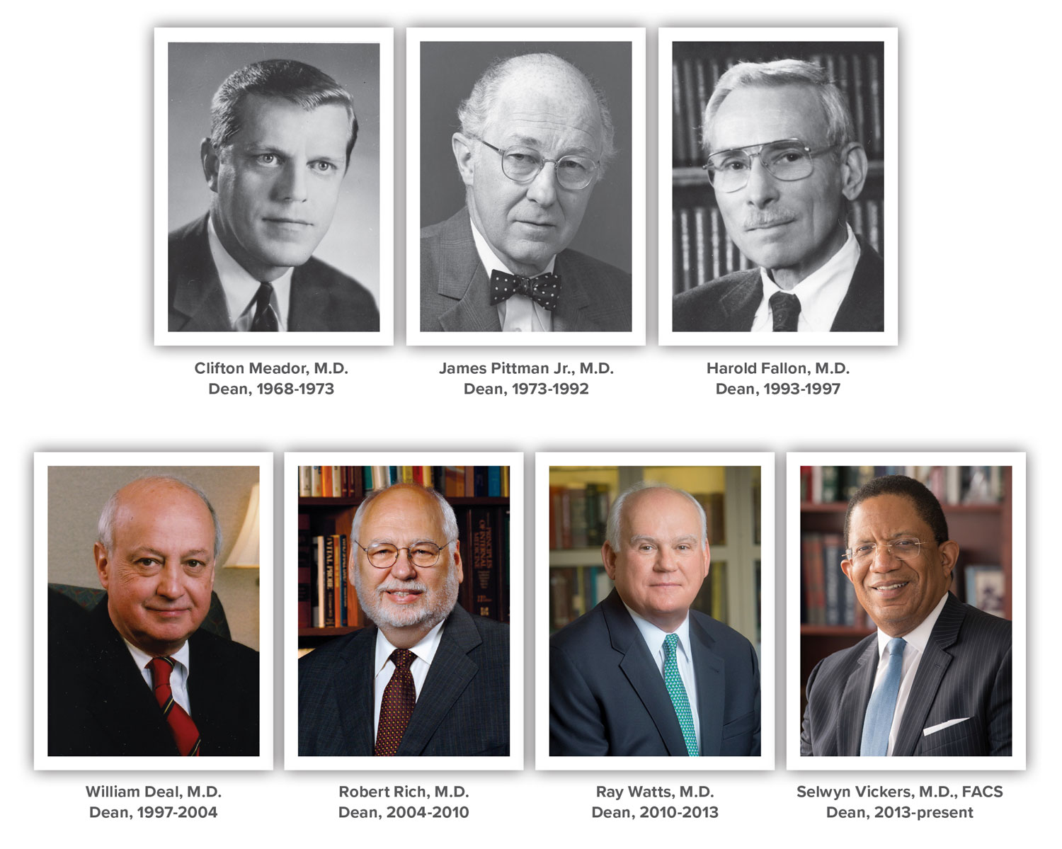 Legacy of Leadership School of Medicine deans from the past 50 years