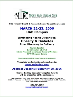 2006: Eliminating Health Disparities: Obesity & Diabetes