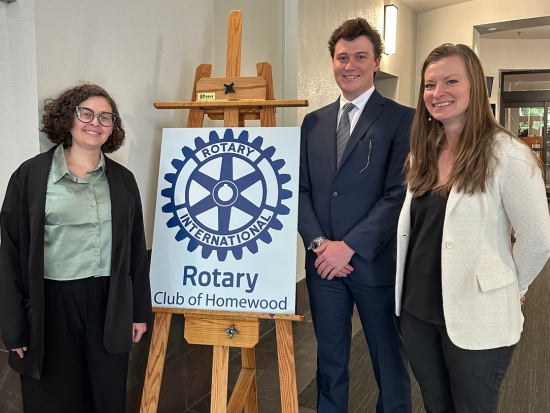 William Hereford at Homewood Rotary Club