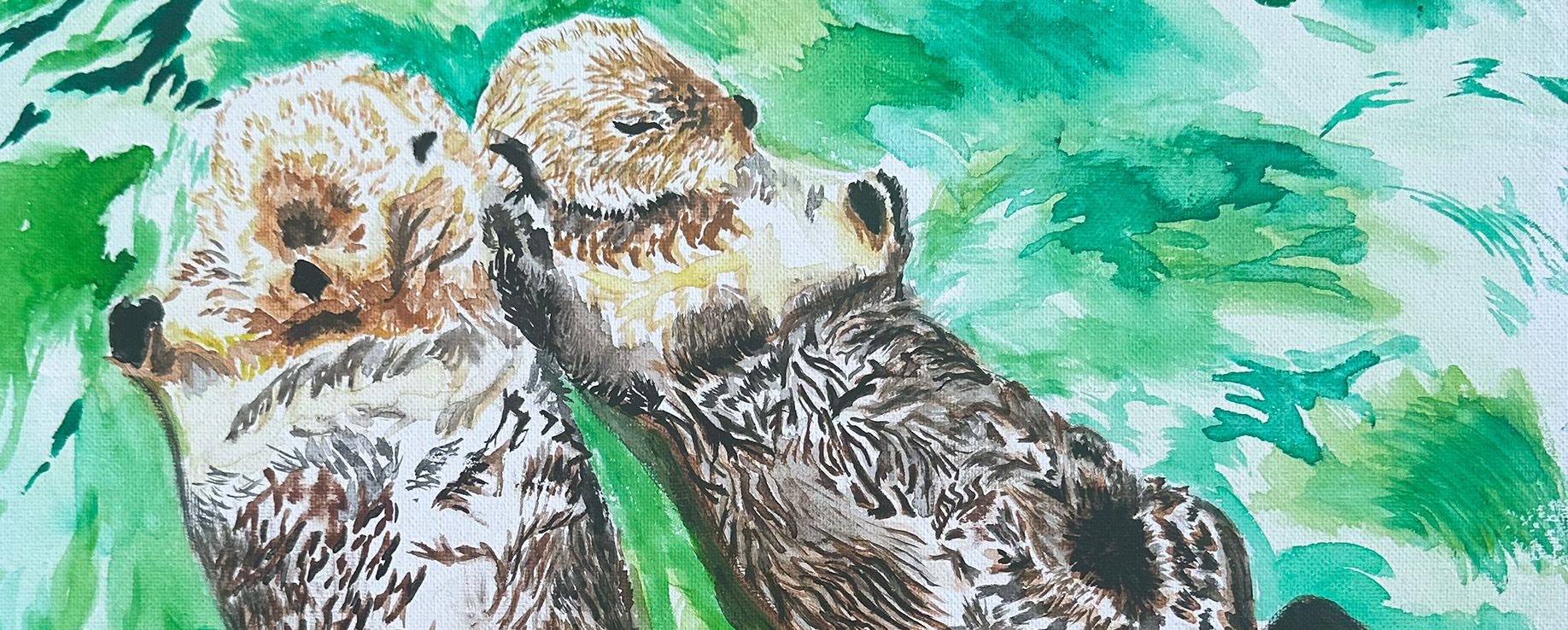 Drawing Of Otters