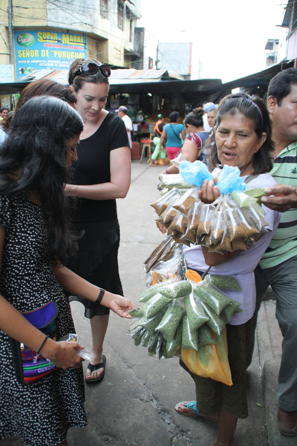 Herbs vendor at Belen Market